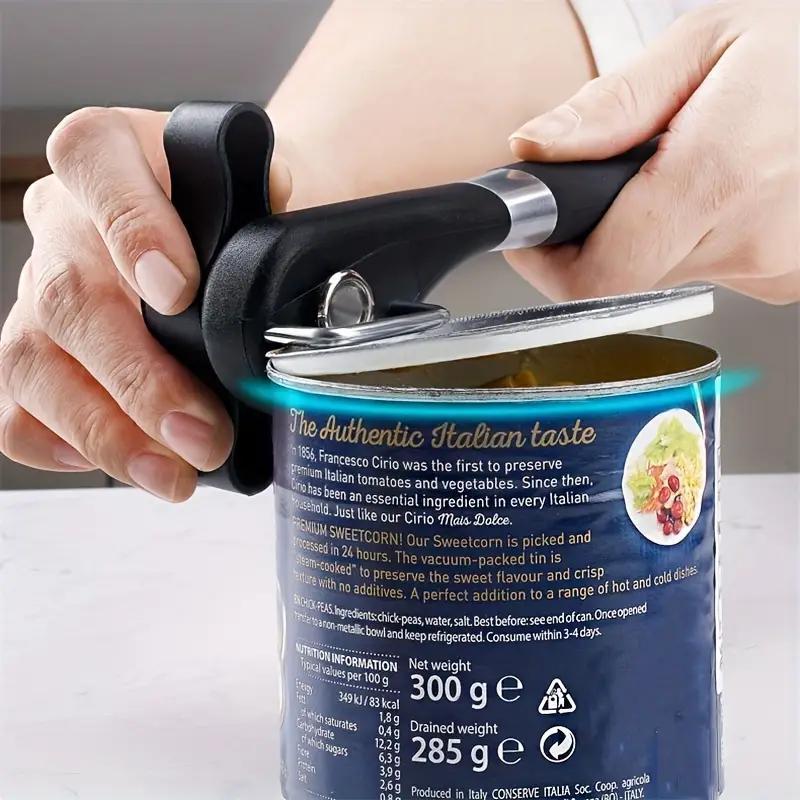 Stainless Steel Can Opener, 1 Count Multifunctional Kitchen Gadget for Effortless Opening Of Cans, Kitchen Utensils & Gadgets, Summer Gift Ideas 4