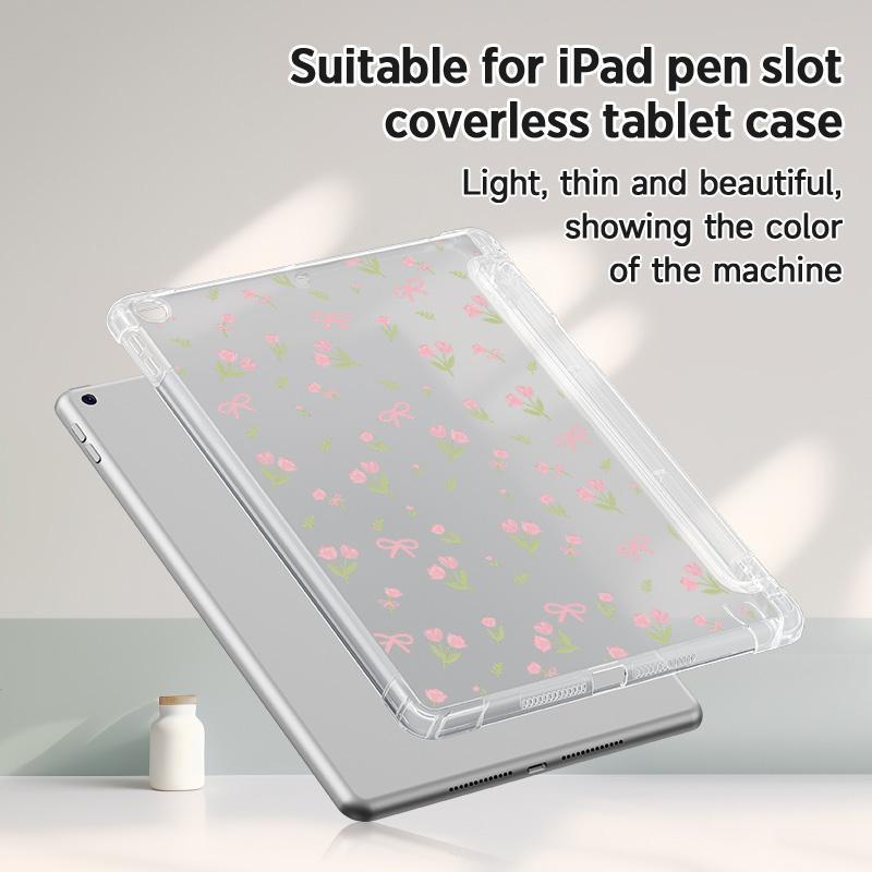 Product Introduction of Cute Floral Pattern Tablet Case, Tablet Protective Cover with Pen Slot, Tablet Protector Compatible with iPad 10.2, iPad Pro 11-in. (M4) 2024, Samsung Tab S7/S8 11-inch, Tab A7 Lite 8.7" 8
