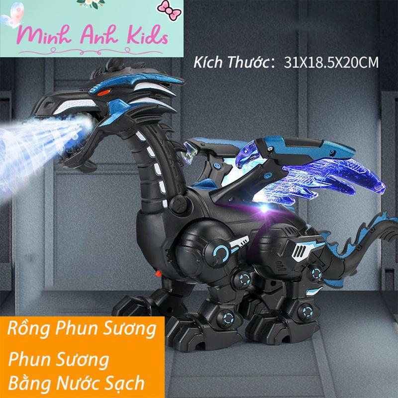 Đồ Chơi Rồng Máy Phun Sương Cực Ngầu Cho Bé - Size 30Cm Tặng kèm pin