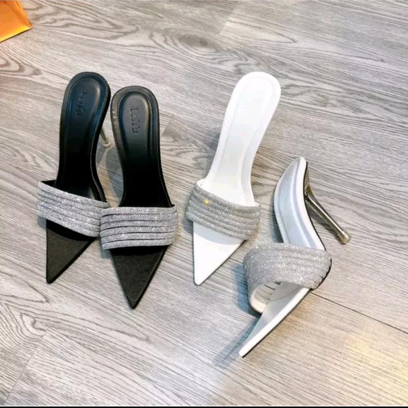 Dép guốc nữ quai soàn ngang gót 9p bigsize 35 -43 DéP GiàY 0