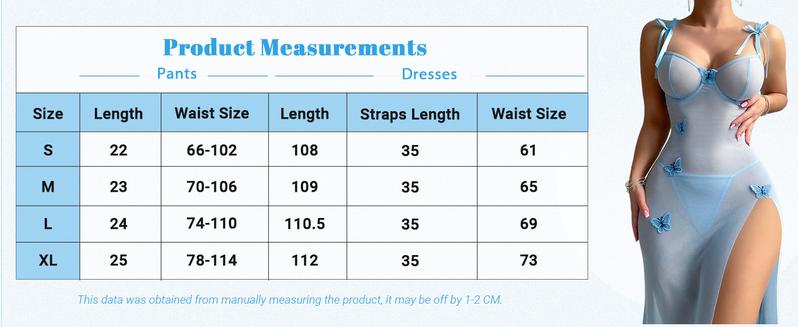 Product Introduction of Women's Springtok 2 Piece Lingerie Set Bow Front Mesh Split Underwire Babydoll Lingerie Dress,Valentine's Day Nightwear Gift Comfy 12