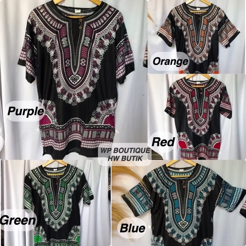 KAOS ETNIK DASHIKI BAJU BATIK Pengrajin BALI UJE JEPRI 1