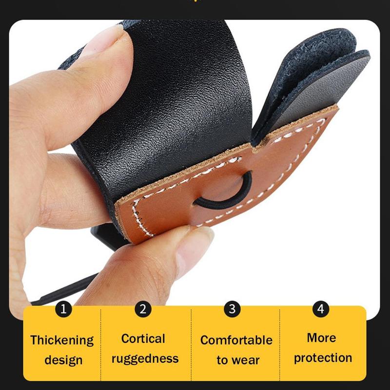 Bow And Arrow Sports Cowhide Finger Protector Double Protector Accessories Sports Layer Finger 6