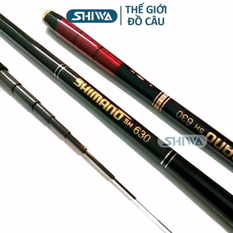 Cần Câu Tay SHIMANO 5H Carbon Cao Cấp Đủ size 2m7-3m6-4m5-5m4 Thu Gọn 70cm - Cần Câu Đài, Câu Đơn Phù Hợp Câu Cảm Giác Ao Hồ Sông Suối Đồ Câu Shiwa