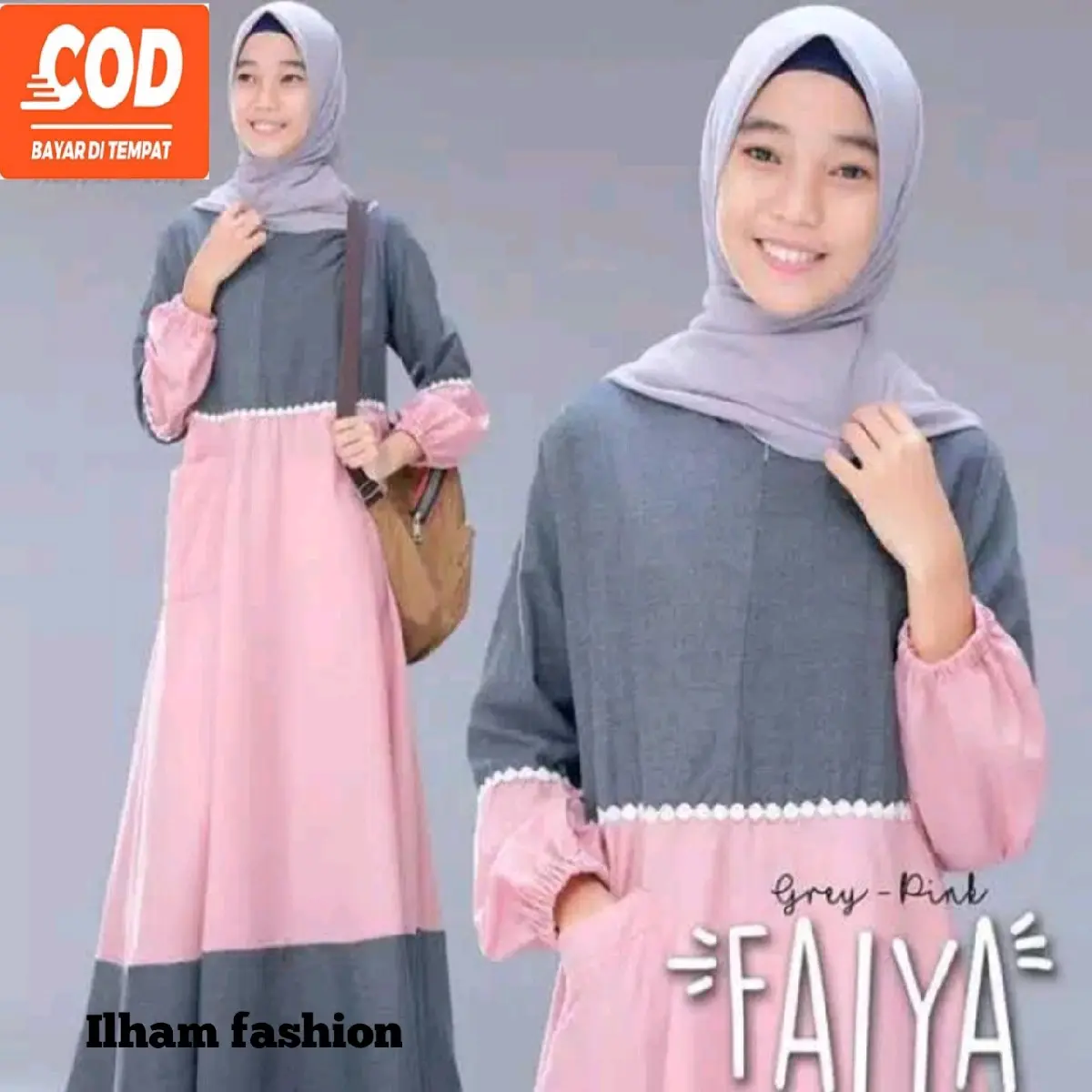faiya dress gamis anak tanggung katun  supernova Muslim Baju Wanita Remaja