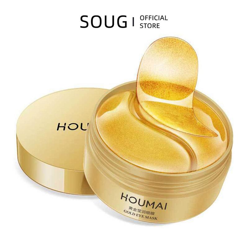 Miếng Dán Mắt Dưỡng Ẩm, Mặt Nạ Mắt, Giảm Quầng Thâm, 60 miếng mỗi hộp