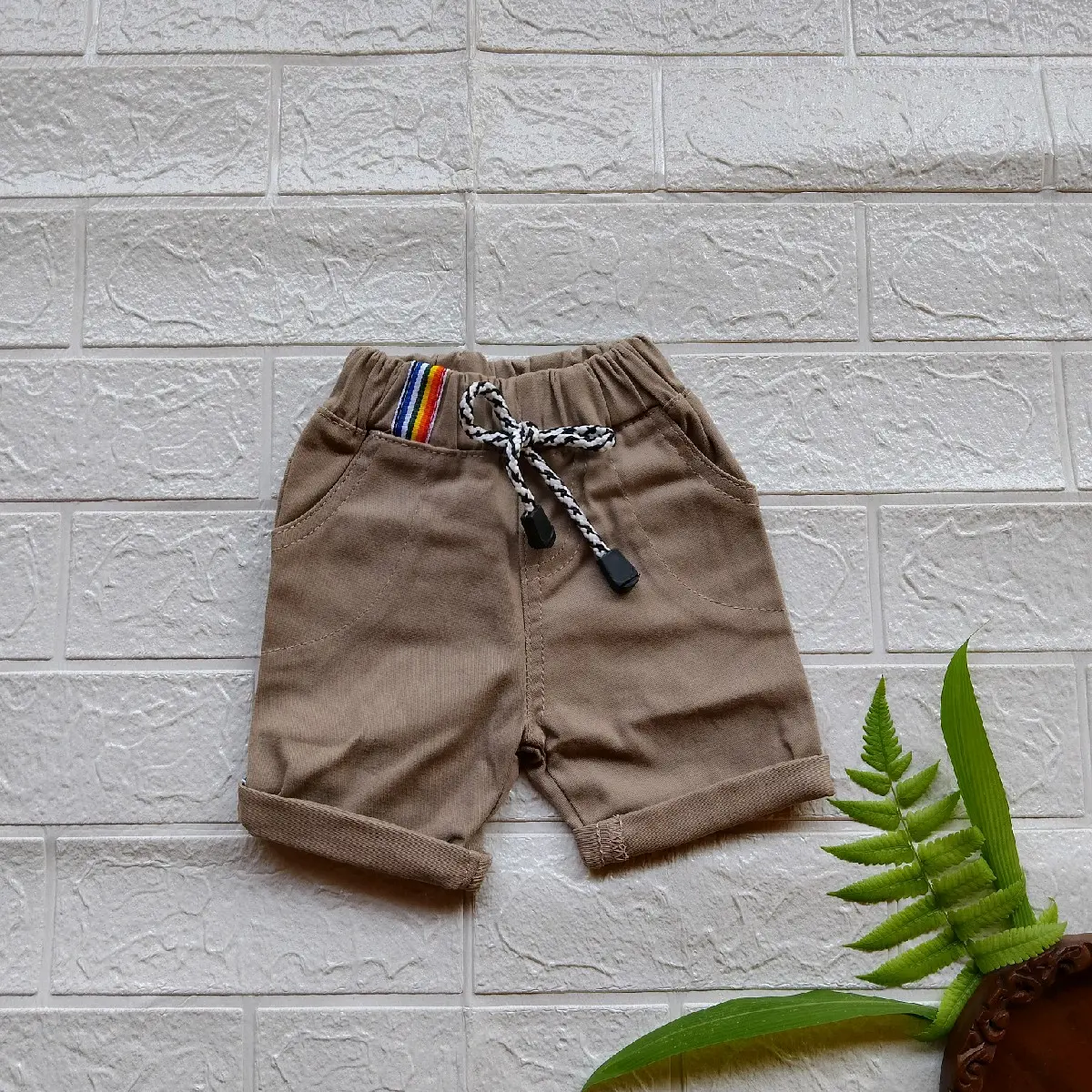 Celana anak Chinos pendek usia 3bulan-8Tahun Katun Bayi Laki-Laki