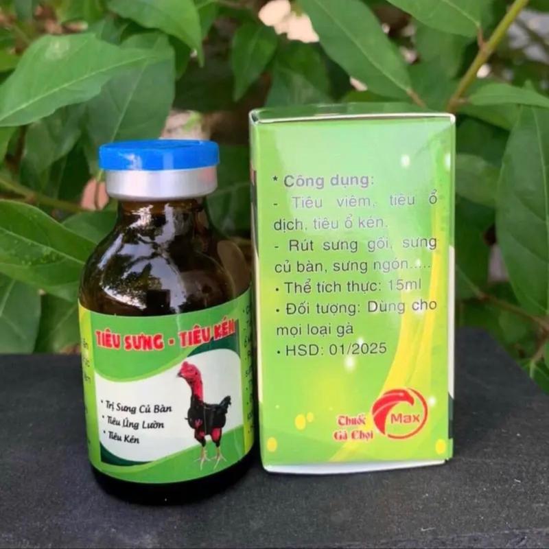 Tiêu sưng tiêu kén cho gà chọi