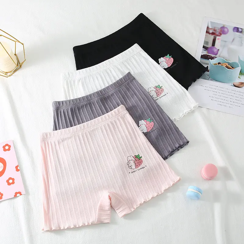 Quần Chip Cho Bé 4 Màu Chất Liệu Thun Cotton Mềm Mại, Thoáng Mát Họa Tiết Đáng Yêu Cho Bé Gái (QC2) Vải Cotton Len 2