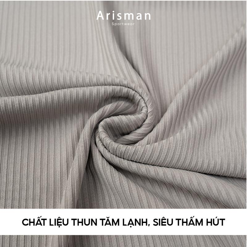 (Ưu Đãi Mở Bán) Áo Thun Thể Thao Nam CỔ KHUY Arisman Sport - Chất Vải Mát Lạnh Thoáng Khí, Co Giãn, Thoải Mái Vận Động Tập Gym 4