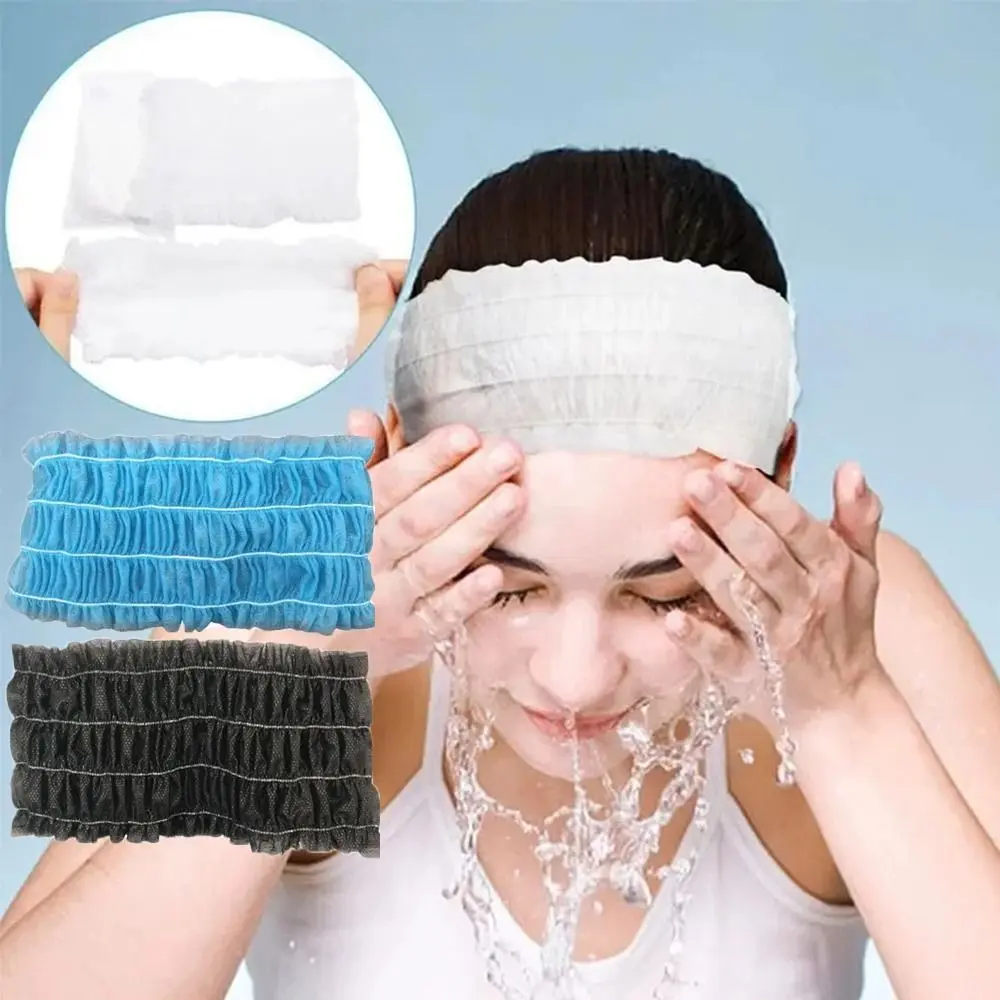 Mũ Tắm Dùng Một Lần, Threeetwo, Chất Liệu Không Dệt, Thích Hợp Để Ghép Lông Mi, Băng Đô Spa, Phụ Kiện Lông Mi, Co Giãn, Đồ Dùng Phòng Tắm, Thích Hợp Cho Tiệm Làm Tóc, Hàng Mới Về