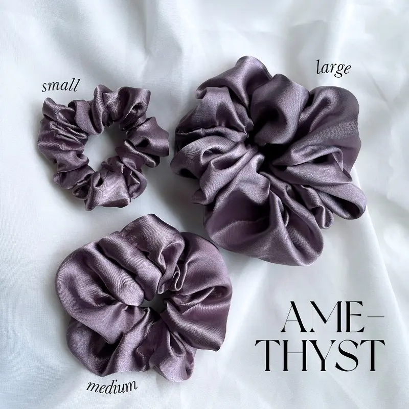 Sateen Scrunchies Purpple Variant 2