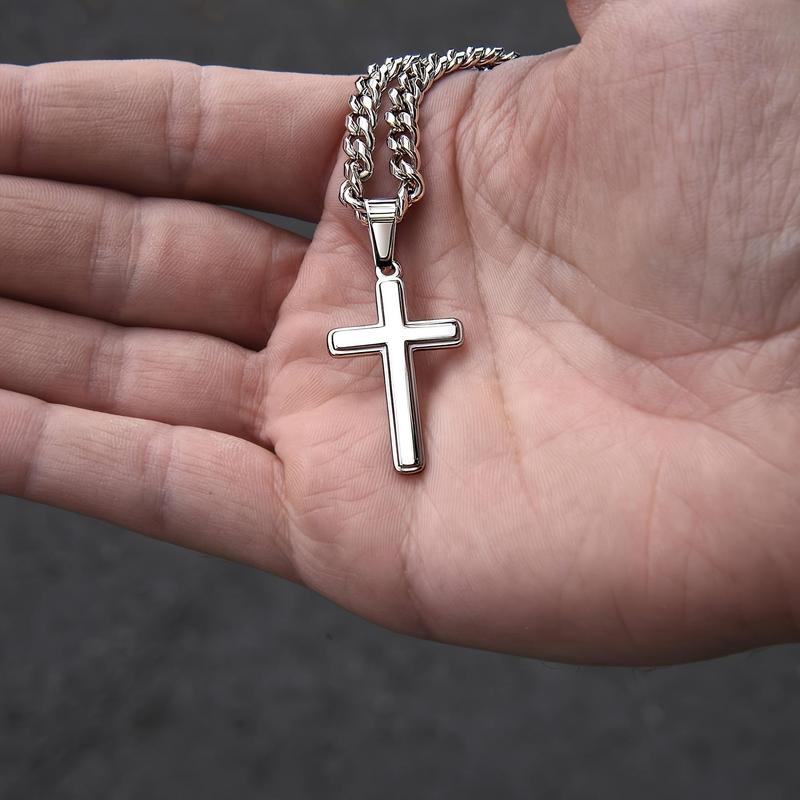 Inspirational Greeting Card & Cross Pendant & Gift Box Set, Casual Religious Jewelry Set for Son's Birthday, Perfect Stocking Filler Gift for Son's Birthday, and Graduation, Valentine's Day Gift 4