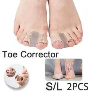 Silikon Pemisah Jari Kaki Bunion Corrector Alat Pemisah Jari Kaki Korektor Jempol Kaki 2 Pcs