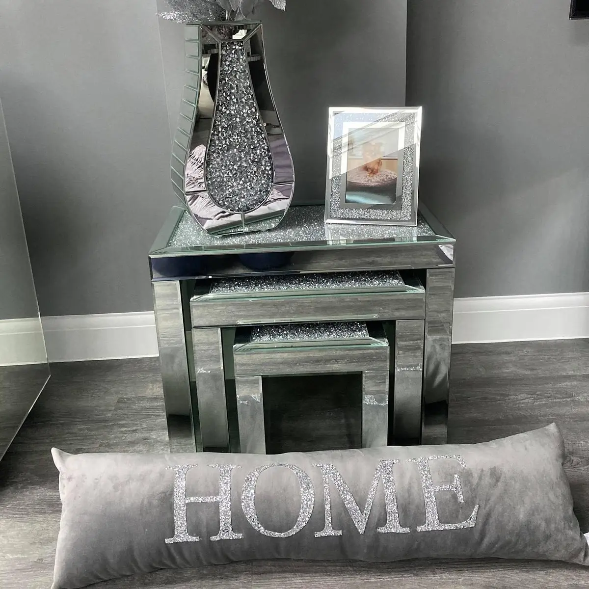 Home Plush Velvet & Glitter Draught Excluder