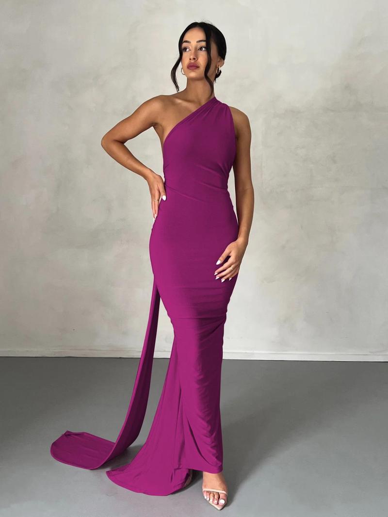 Product Introduction of Women's Plain Ruched O-ring Backless Halter Neck Bodycon Dress, Party Dresses for Women, Summer Clothes Women, Elegant Maxi Dress for Evening Party Club, Ladies Summer Clothes, Homecoming Dresses 13