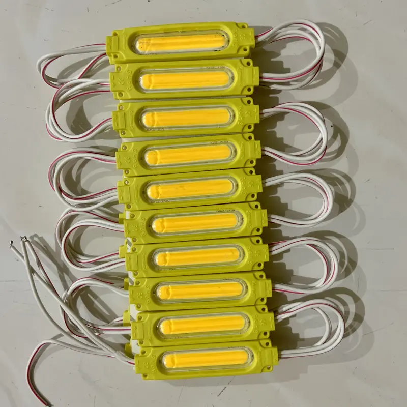 10 pcs Led modul cob 6 mata 6818 12 - 24 volt waterproof variasi motor mobil etalase neonbox Car 2