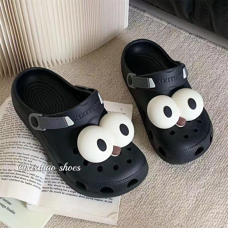 Product Introduction of Charm Giày, Thiết Kế Mắt To Dễ Thương Và Vui Nhộn, Dành Cho Crocs, Đồ Trang Trí Giày, Khóa Giày, Hoa Giày Tự Làm 7