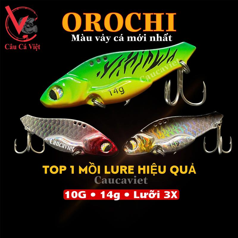 Cá sắt OROCHI câu lure cá lóc, nheo, chim, chẽm. Bắt Cá Đi Câu Fishing Câu Cá