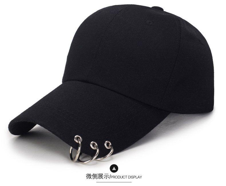 Product Introduction of Unisex Baseball Cap - Spring/Summer Minimalist Design with Metal Hang Loop, Classic Plain Snapback for Men & Women 4