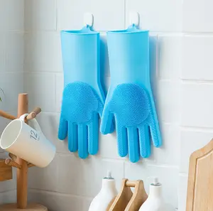 BISA COD H570 Sarung Tangan Cuci Piring Karet / Silikon Multifungsi Buah Set Cleaning