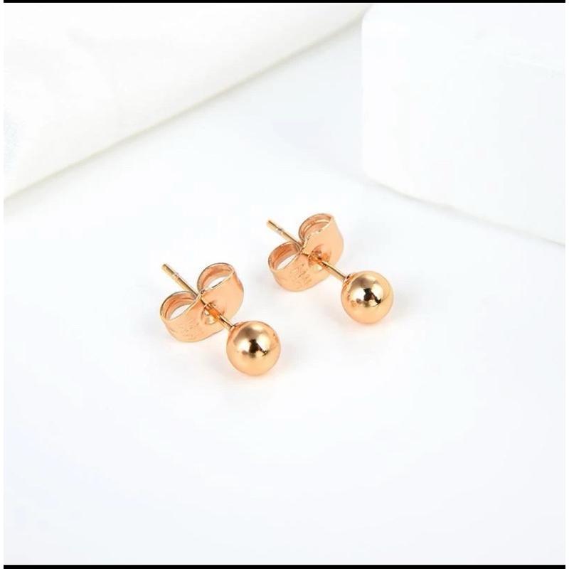 ANTING TUSUK GOLD MOTIF BOLA / GIWANG BOLA . Perhiasan 3
