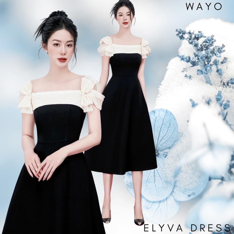 Product Introduction of [Elyva Dress] Đầm WAYO thiết kế cổ vuông phối ren kim cương dự tiệc sang trọng thanh lịch 21