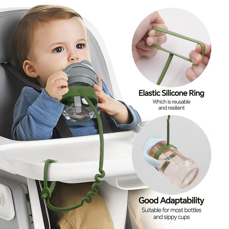 Product Introduction of Baby Toy Hanging Rope with Water Bottle Holder, 5 Counts/set Adjustable Safety Toy Hanger, Safety Toy Hanging Rope for High Chair, Stroller, Car Seat 15
