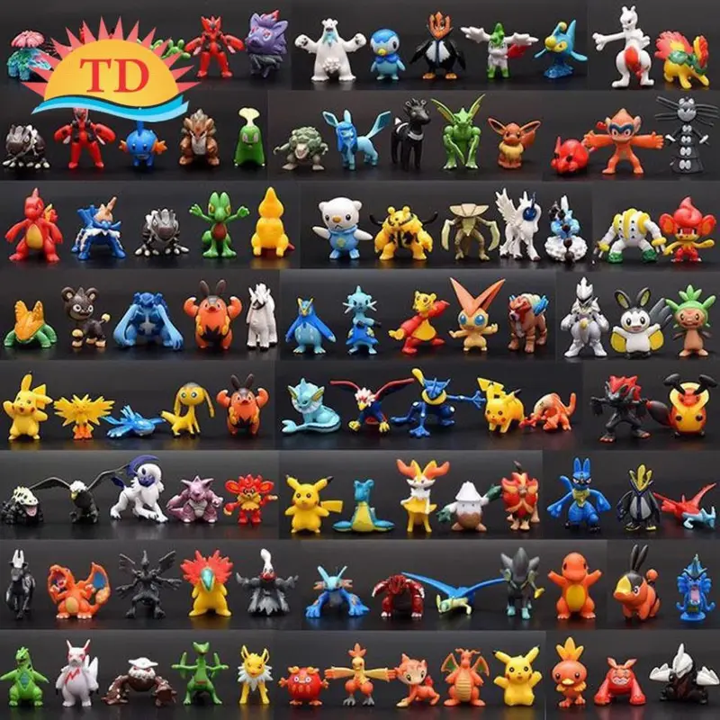 Set 24-144 Mô Hình Đồ Chơi Pokemon Mini Dễ Thương 2-4cm Toy 7