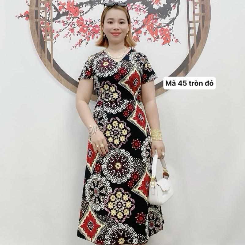 Mã 45 (2) Đầm bông dự tiệc cổ tim tay ngắn Mã 45 Hàn Quốc co giãn 4 chiều - Women, Nữ váy  trang Dress