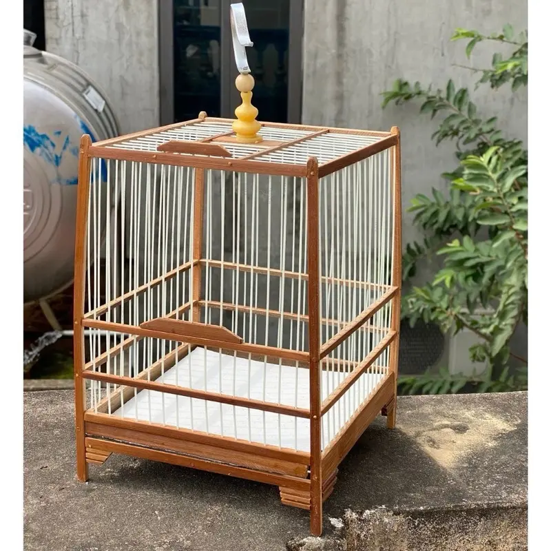 ￼Lồng hút mật, Khuyên Khung lồng Khuyên, hút mật tự ráp Dáng Thái Khung Trúc Nan Cáp, Nan trúc già ráp sẵn 2 mặt giá rẻ 2