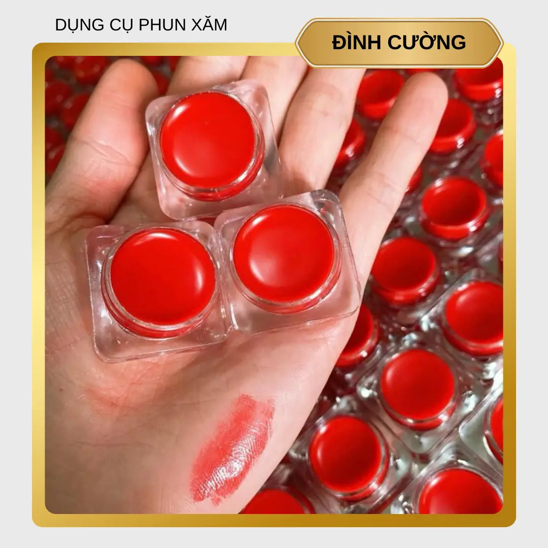 Son dưỡng gấc handmade kích màu môi sau xăm 5g