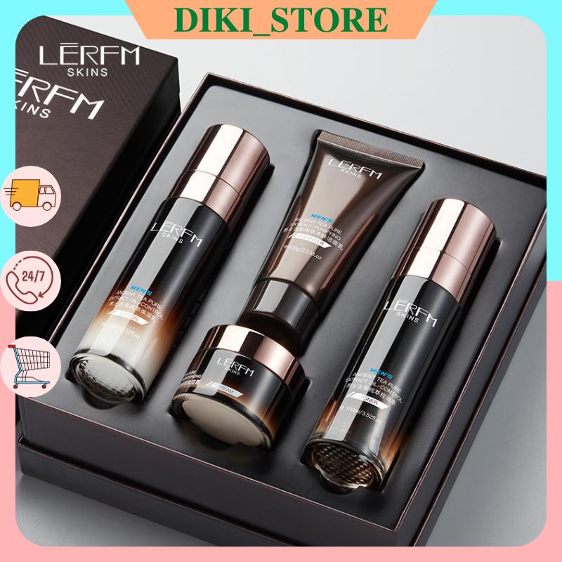 Bộ chăm sóc da cao cấp cho nam gồm sữa rửa mặt + Toner + kem dưỡng ẩm LERFM
