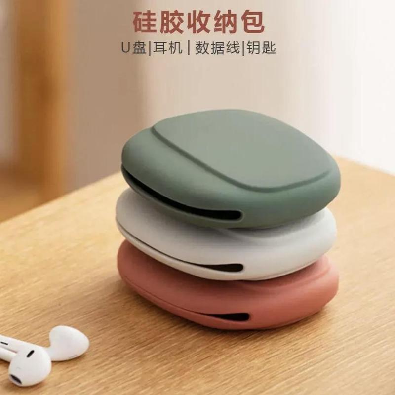 Túi đựng tai nghe bằng silicon Hộp đựng cáp tai nghe di động Túi đựng cáp dữ…