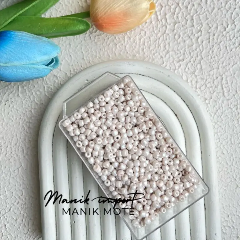 Manik Mote Payet Pasir Glossy Series 8/o-3mm (10 gram ) bahan kerajinan tangan dan kalung dll -dunia emoji 2