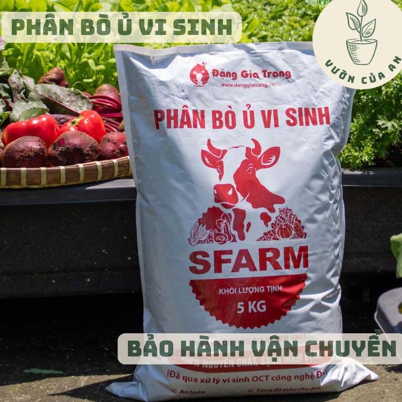 Phân Bò Ủ Vi Sinh giàu dinh dưỡng để trồng cây Sfarm
