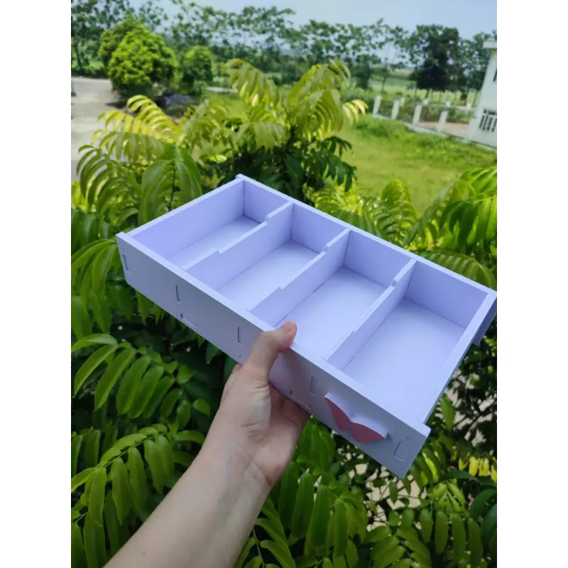 KKOALKSHOP Hộp đựng tiền K15, khay chia tiền quầy thu ngân, hộp chia tiền 4