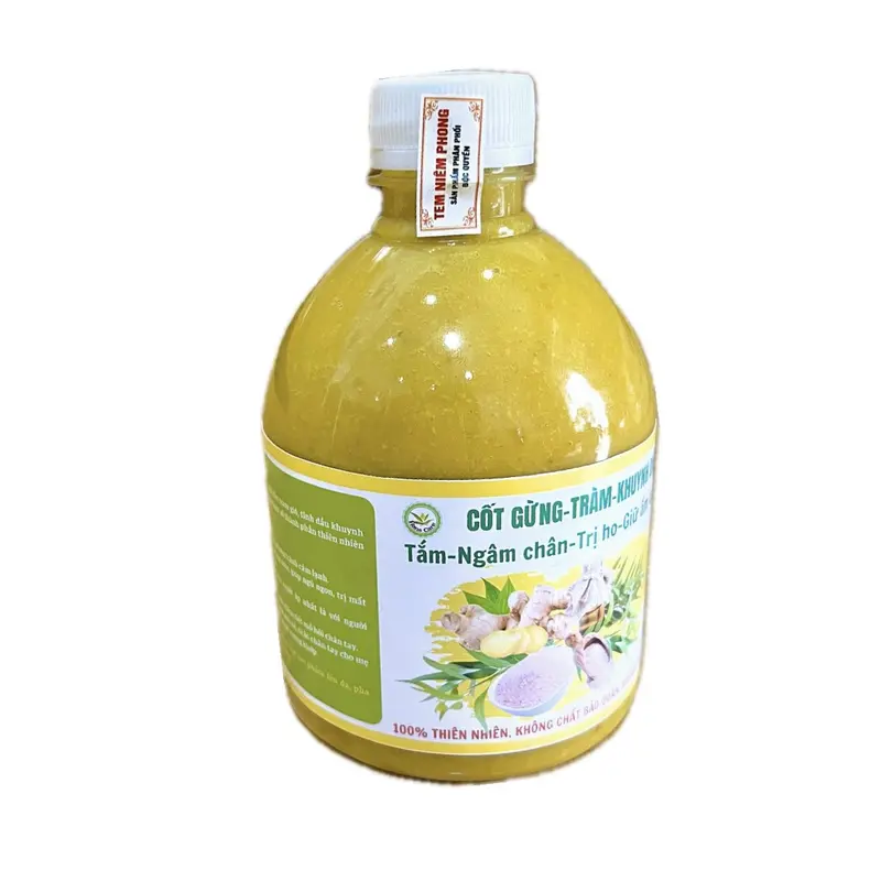 Combo 2 chai Cốt Gừng Tràm Khuynh Diệp 500ml- Pha Tắm, Ngâm Chân, Giữ Ấm cơ thể tặng tinh dầu tràm 10ml 7