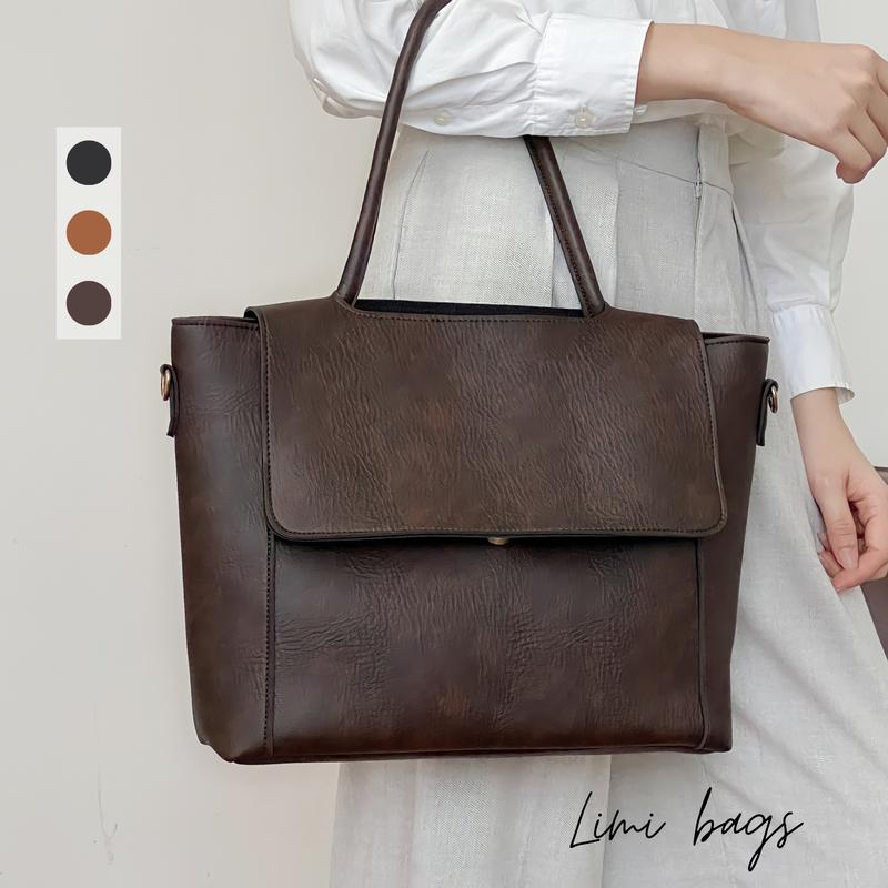 Túi Xách Công Sở Nữ Da 3 MÀU ELLEN đựng Laptop Thời Trang đi học giỏ xách đi làm đi dạy tote bản to văn phòng chữ nhật cặp sách tặng cho mẹ giáo viên thời trang - TẶNG VÍ MINI CÙNG MÀU TÚI - Limi bags Chữ Nhật Hình Chữ Nhật