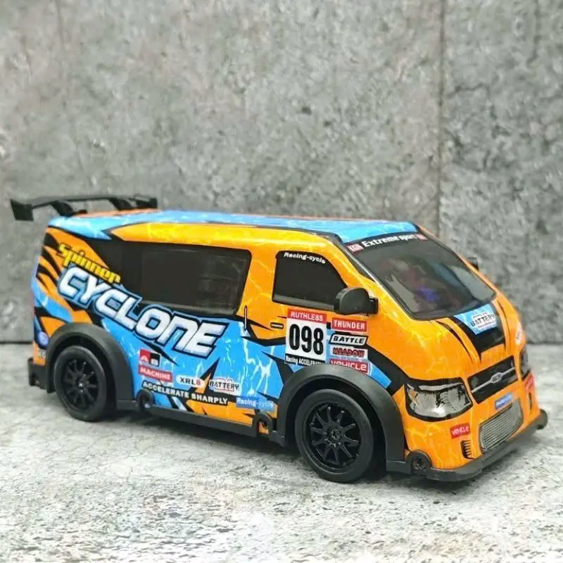 Xe điều khiển Mini Drift MPV 1/24 Siêu nhanh, có điều tốc, kèm pin sạc và đèn led 3