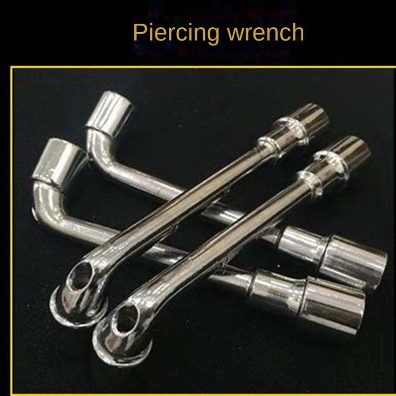 Product Introduction of Durable L-shaped Hardware Tools Elbow Milling Mouth Socket Wrench Portable 7-shaped Perforated Wrench 19
