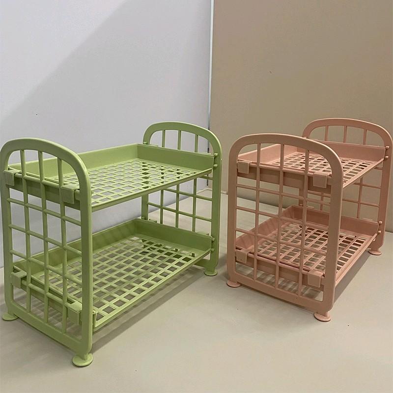 Kệ Nhựa Mini 2 Tầng Đựng Đồ Đa Năng SiêuXinh - Kệ Mini 2 Tầng Xếp Gọn Trang Trí Để Bàn - Giá Để Đồ, Kệ Mỹ Phẩm 7