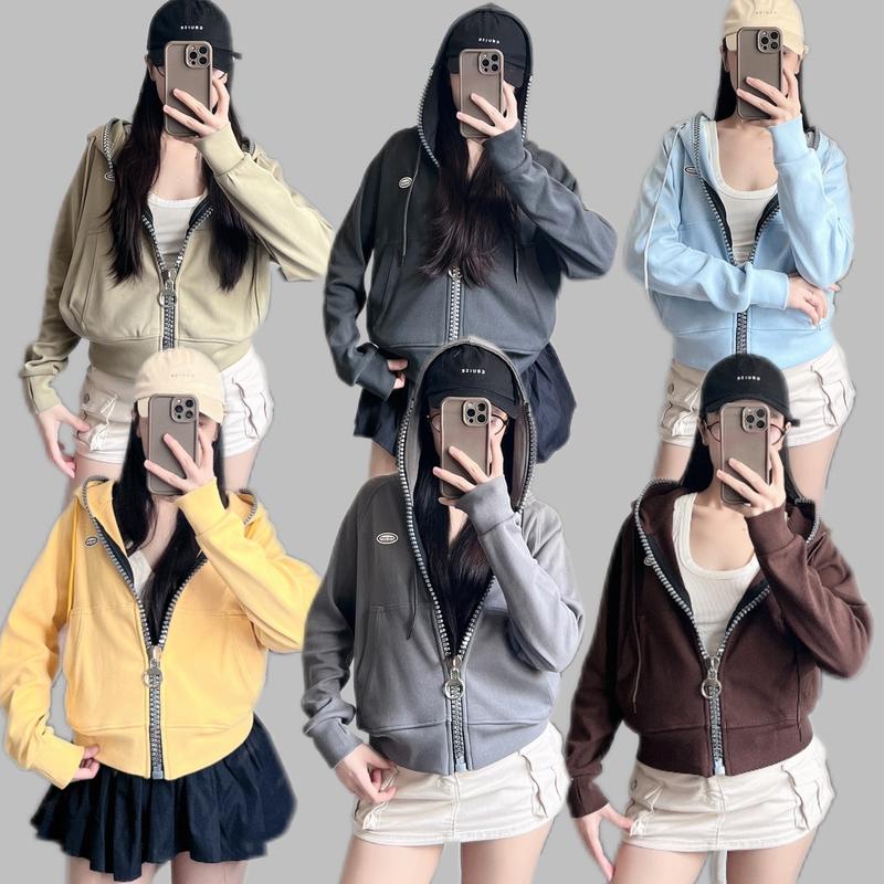 Áo Khoác Thun BOGEN Cao Cấp Dày Mát Khoá To Hottrend Thời Trang Shier Shop - Women, Top Jacket