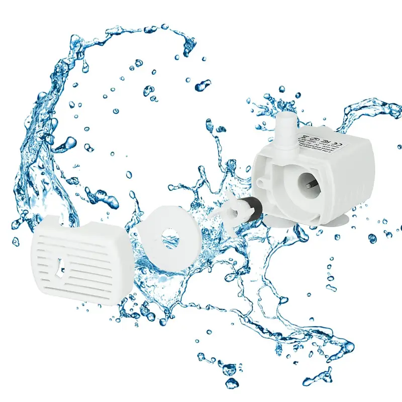 Cat Water Fountain Pump, USB Rechargeable Pet Water Fountain Replacement Pump, Pet Water Fountain Pump for Cat Water Fountain 5