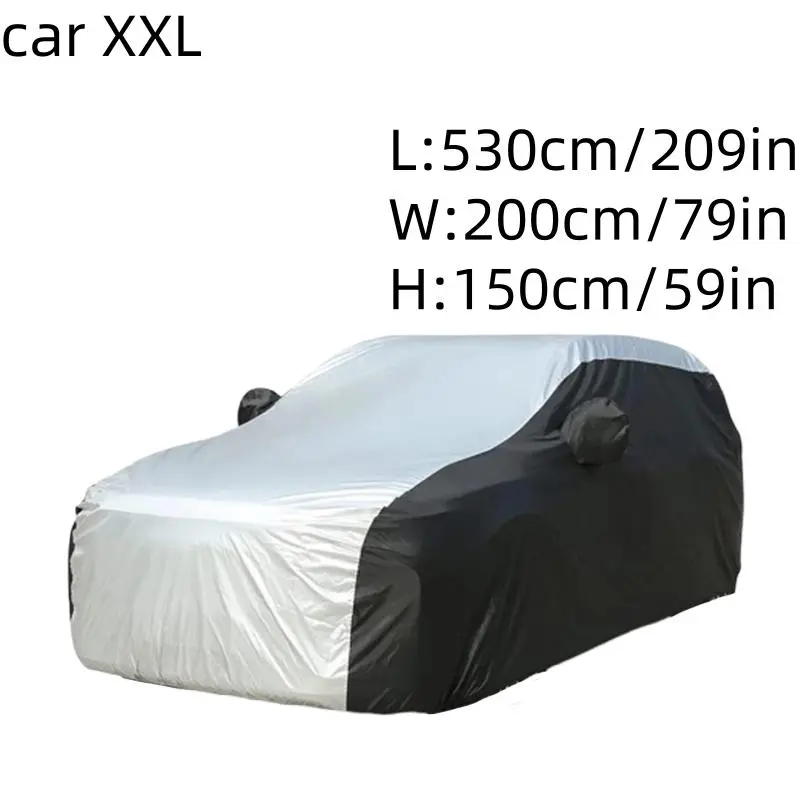 Car Cover, 1 Count Car Body Cover, Car Protective Cover, Car Exterior Accessories for Car Parking, Universal Car Cover for Outdoor Use 2