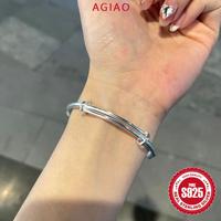 Gambar AGIAO Gelang Simpul Bambu Matte Mengkilap Gaya Retro Cina Gelang Tarik-Dorong Yang Dapat Disesuaikan - perak, Dapat disesuaikan dari A.GIAO.ID Kab. Gresik 4 Tokopedia