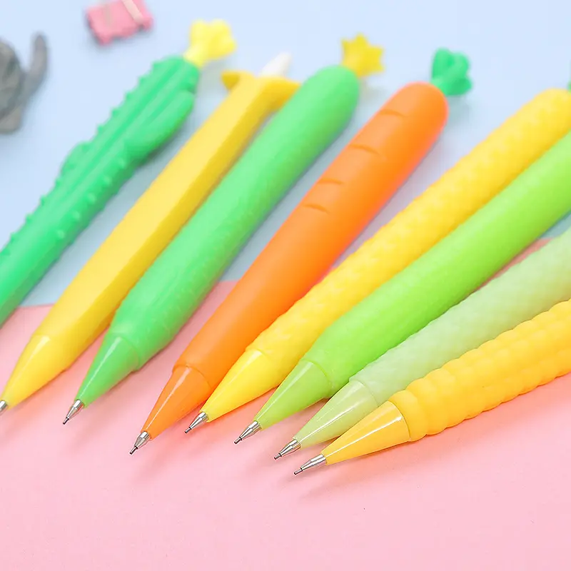 YBL-COD Pensil Mekanik Bentuk Sayuran Mechanical Pencil Vegetables Aesthetic Alat Tulis Anak Sekolah Plastik (BELI LOKAL) Stationery 2