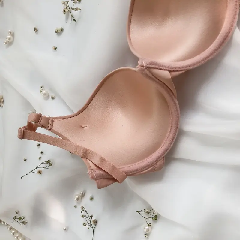 [A44] Áo Lót Nữ Có Gọng Đệm Vừa Evana Với Thiết Kế Cơ Bản Ôm Vòng Một Chắc Chắn Bra Voi Nhung Kem 1
