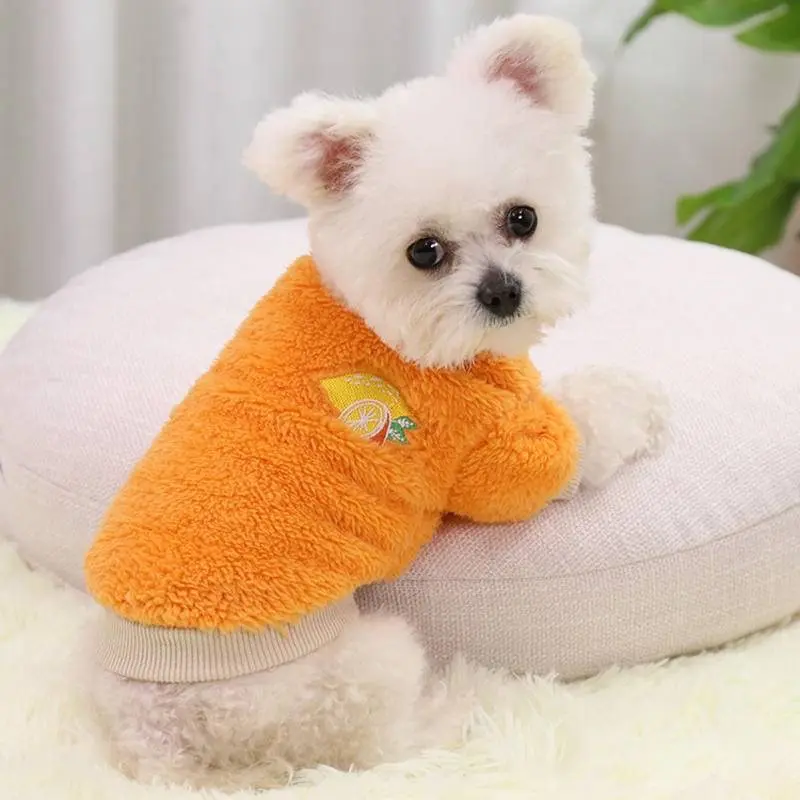 Áo lông chó mèo mùa lạnh mẫu lông gấu và lông trái cây, bấm vô chọn phân loại nhiều mẫu 5
