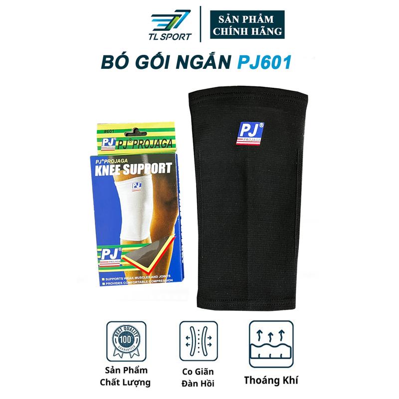 Bó Gối Thể Thao PJ601 Loại Ngắn, Dày Dặn Co Giãn Tốt, Phù Hợp Cho Môn Bóng Chuyền, Cầu Lông, Chạy Bộ, Đá Bóng, Tập GYM Sport Nam Bi Tập Thể Dục